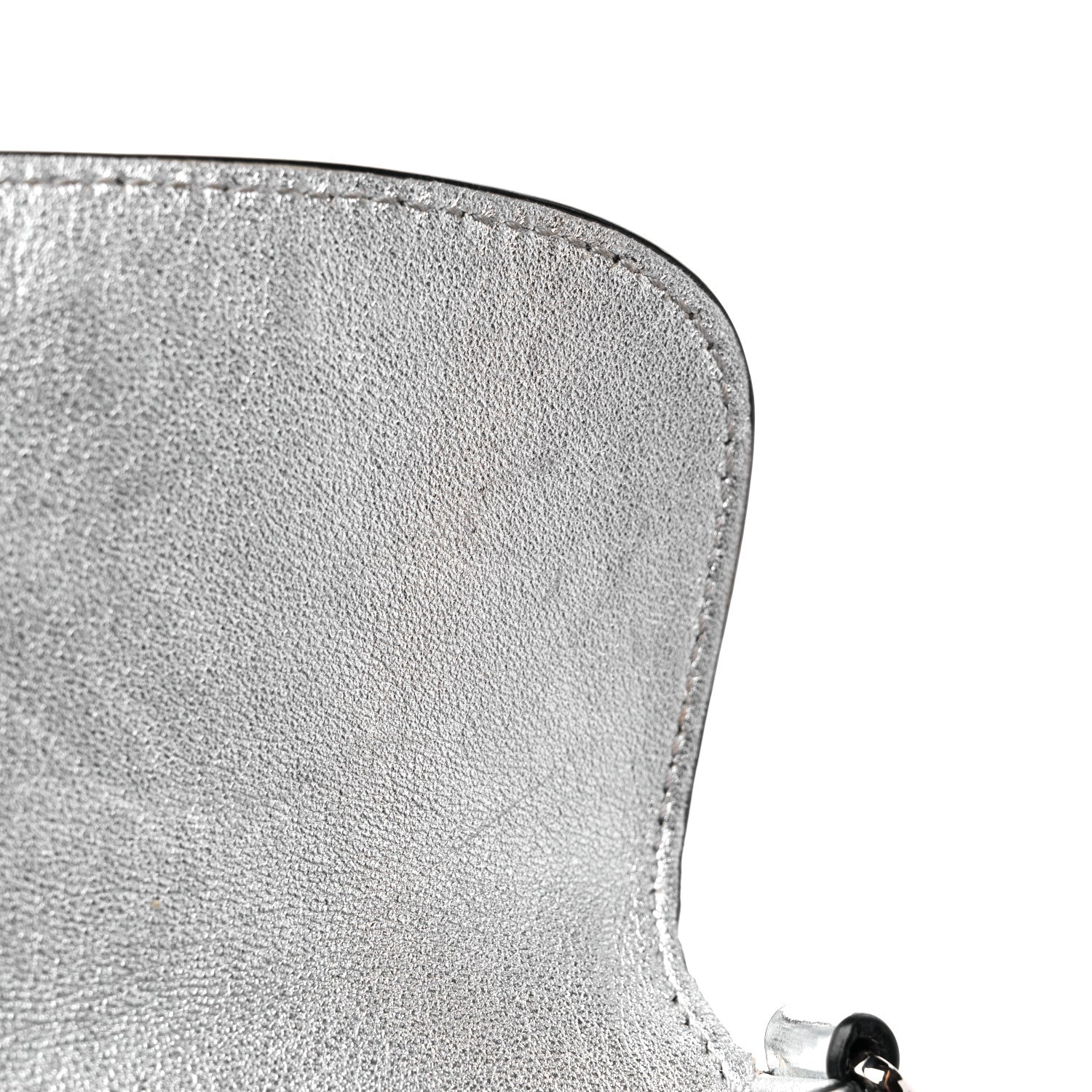 Prada Spazzolato Cleo Flap Shoulder Bag Argento 11 of 16
