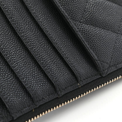 Chanel Caviar Quilted Classic Flat Wallet Pouch Black 11 of 12