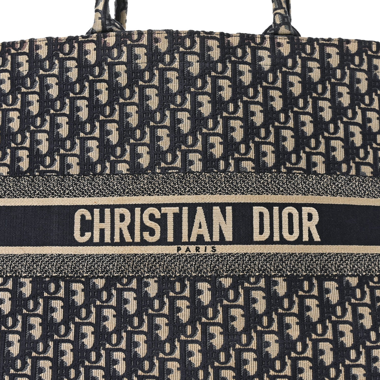 Christian Dior Oblique Large Book Tote Blue Multicolor 7 of 10