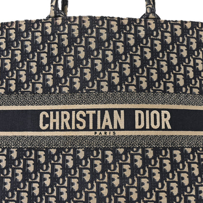 Christian Dior Oblique Large Book Tote Blue Multicolor 7 of 10