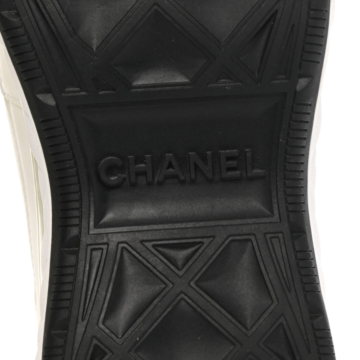 Calfskin Suede CC Sneakers 39 White Black