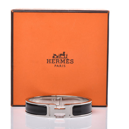 Hermes Enamel Narrow Clic Clac H Bracelet PM Black 7 of 7