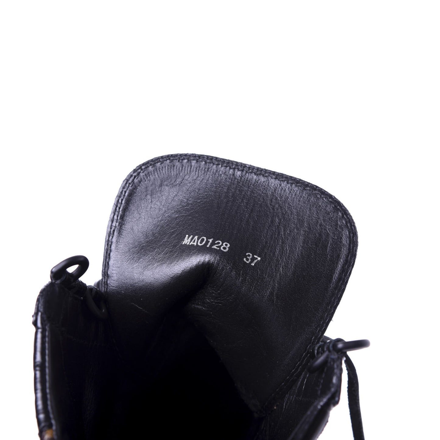 Suede Calfskin Monogram Laureate Platform Desert Boots 37 Black