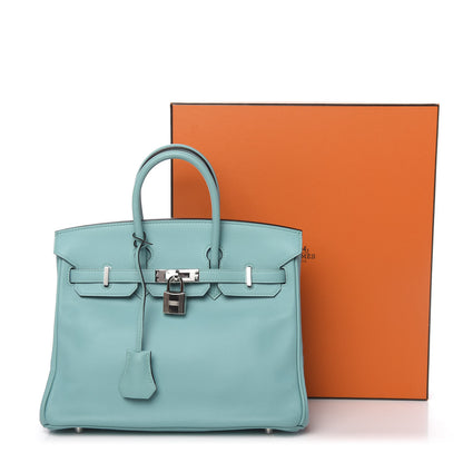 Hermes Swift Birkin 25 Blue Atoll 11 of 11