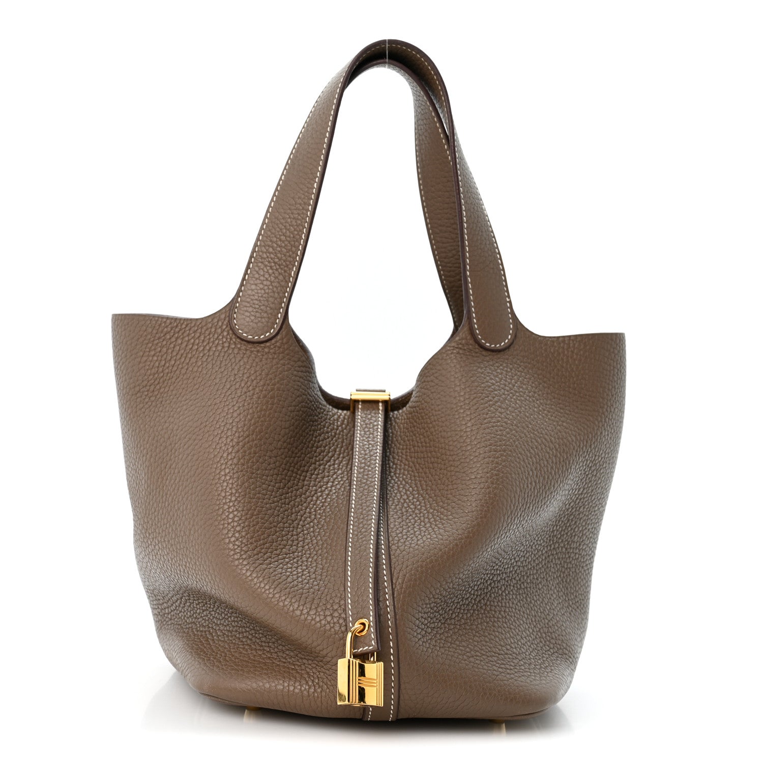 Hermes Taurillon Clemence Picotin Lock 22 PM Etoupe 1 of 11