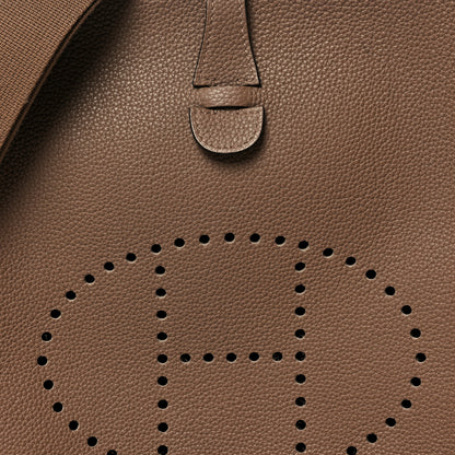 Hermes Taurillon Clemence Evelyne III PM Beige De Weimar 6 of 9