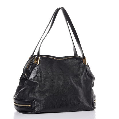 Chloe Calfskin Cary Zipped Shoulder Bag Black 3 of 15