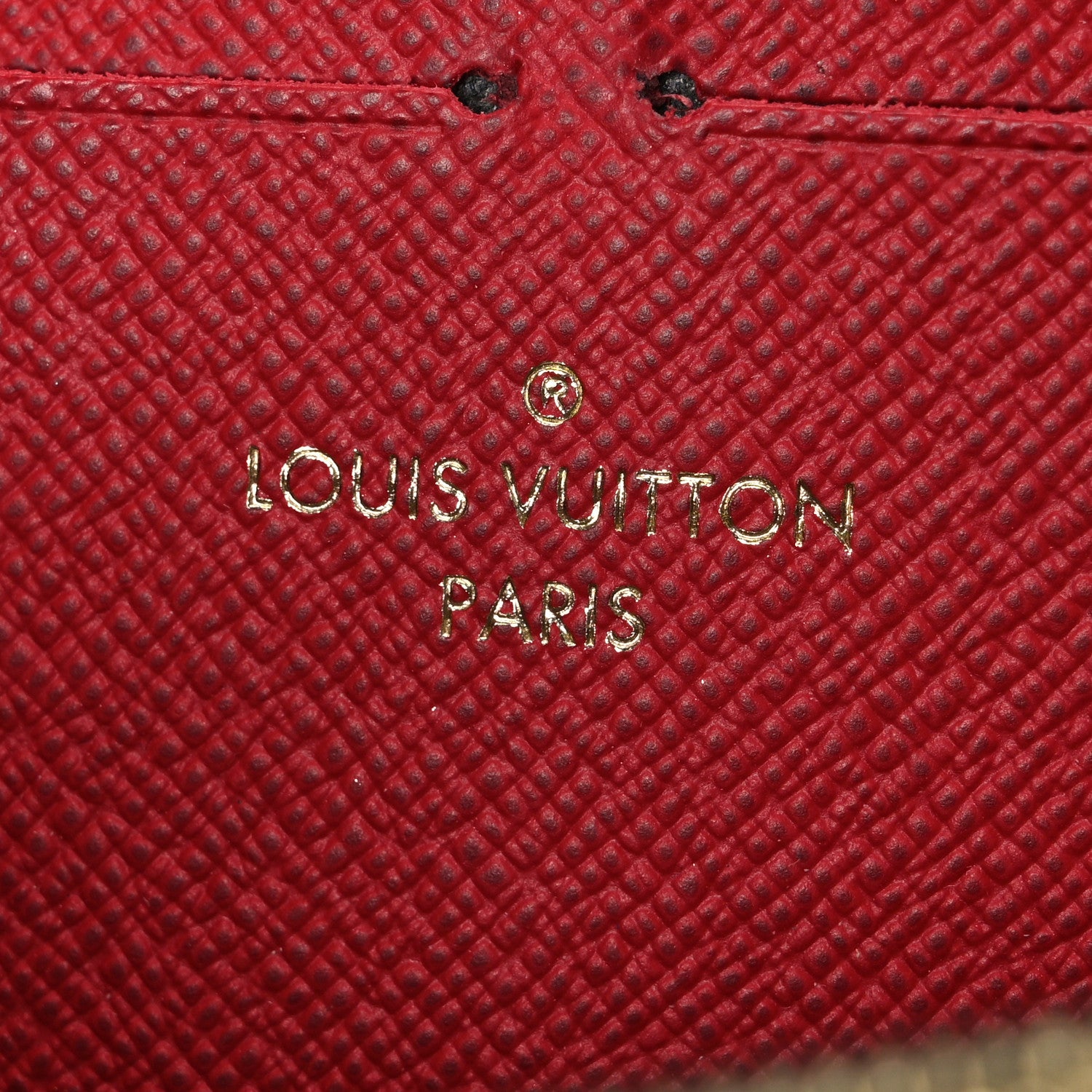 Louis Vuitton Damier Ebene Clemence Wallet Cherry 6 of 6