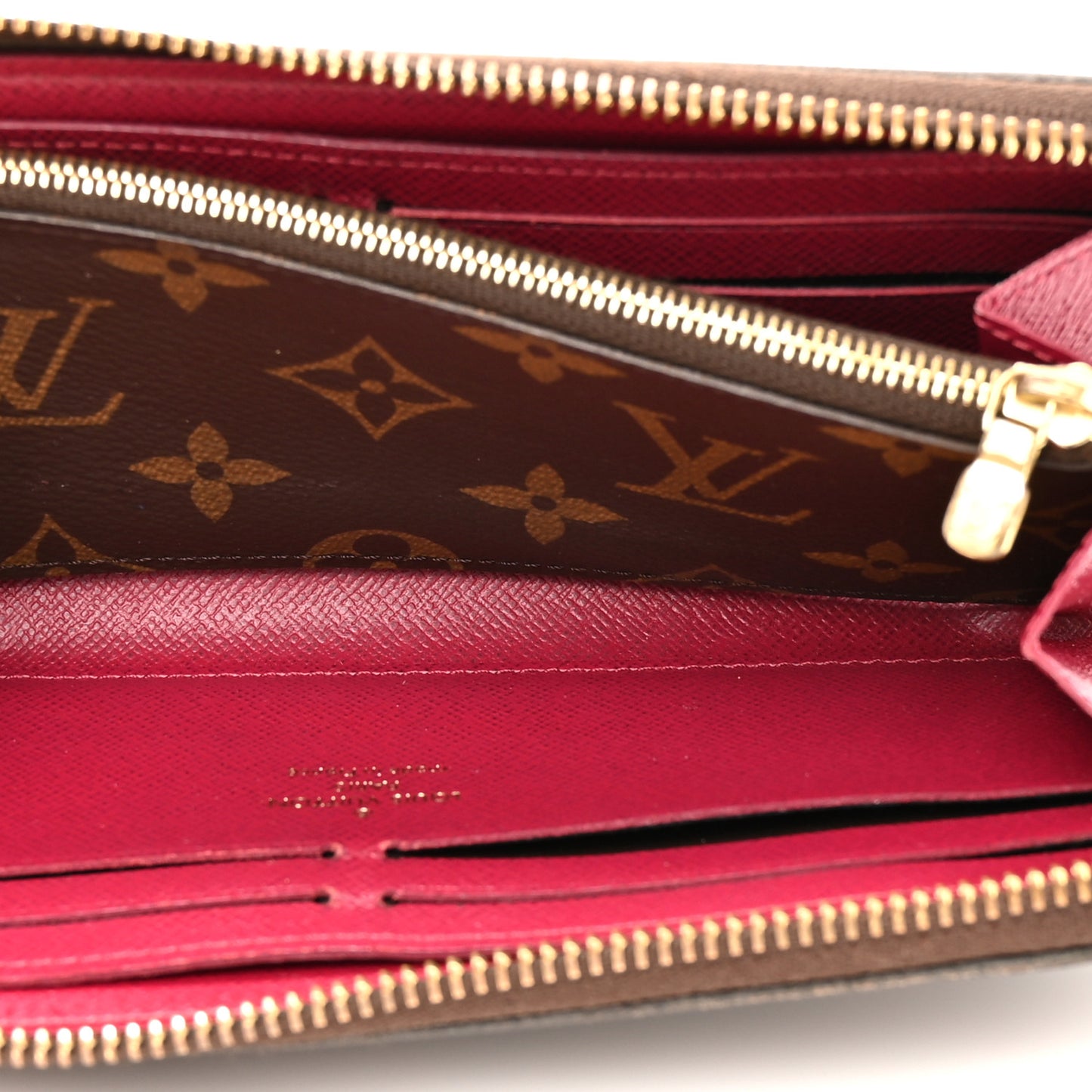 Monogram Clemence Wallet Fuchsia