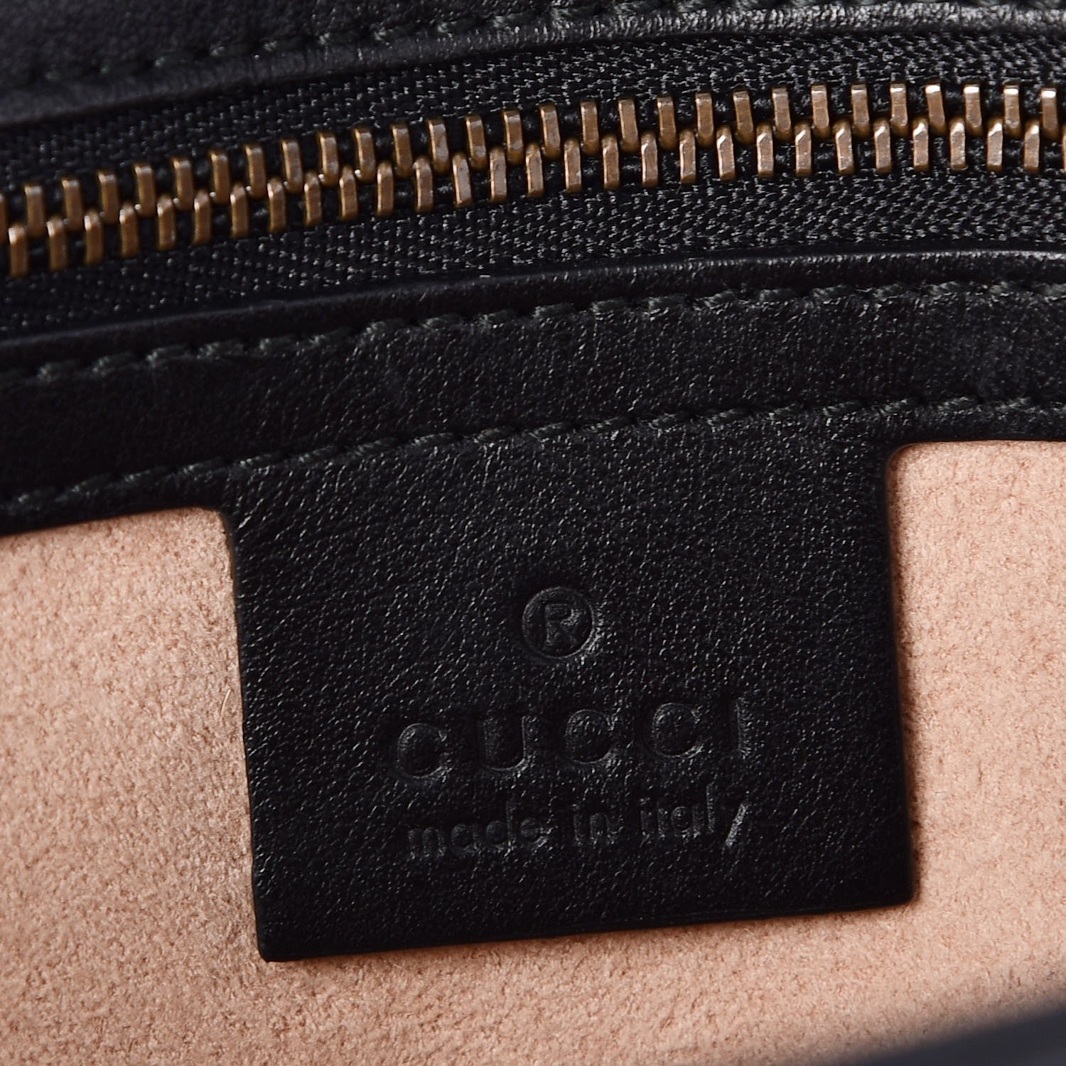 Gucci Calfskin Matelasse Small GG Marmont Shoulder Bag Black 6 of 7