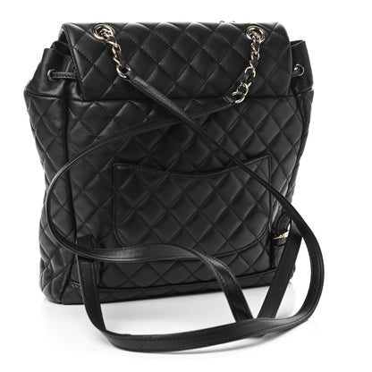 Chanel Lambskin Quilted Large Urban Spirit Backpack Black 3 of 9