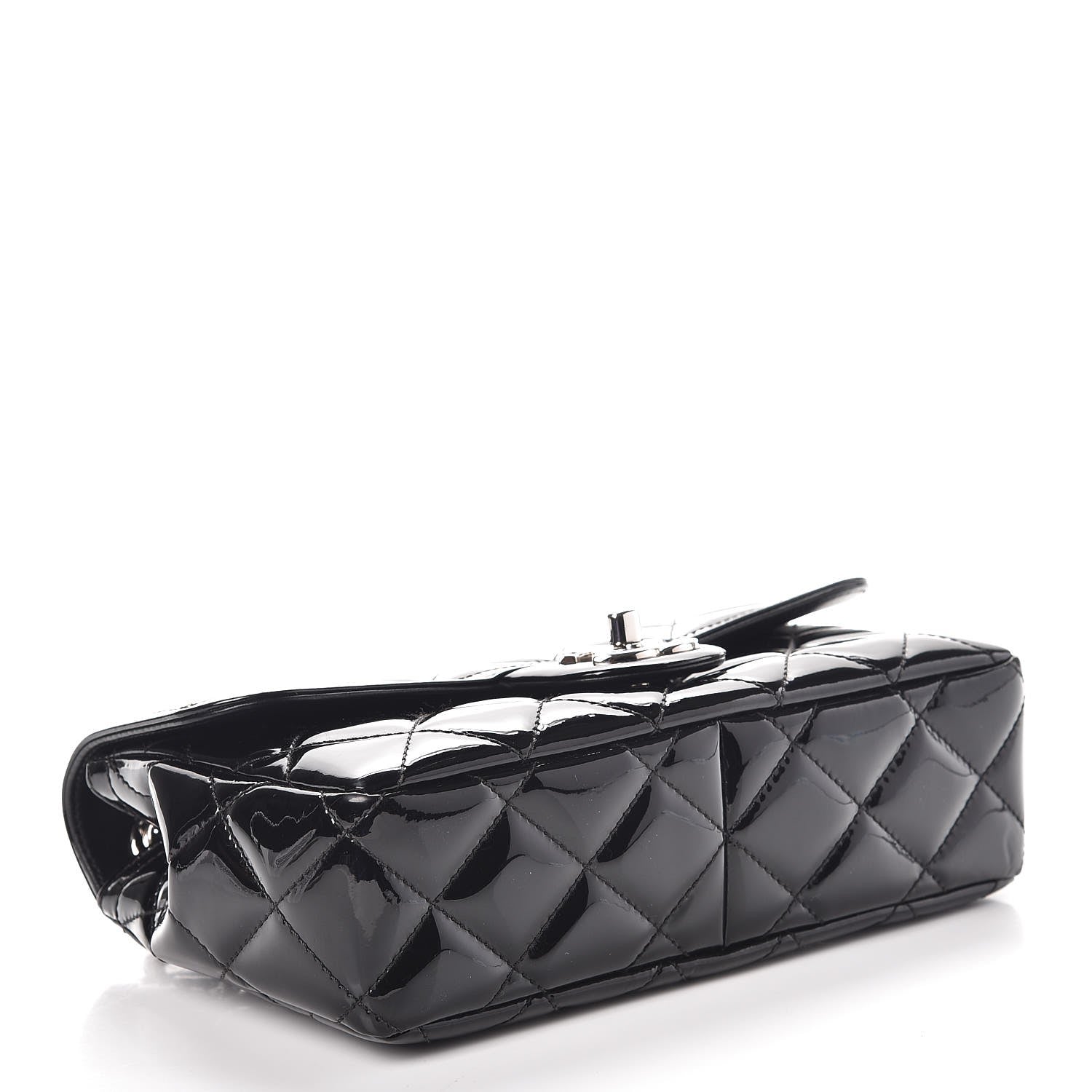 Chanel Patent Quilted Small Coco Shine Flap Black 4 of 8