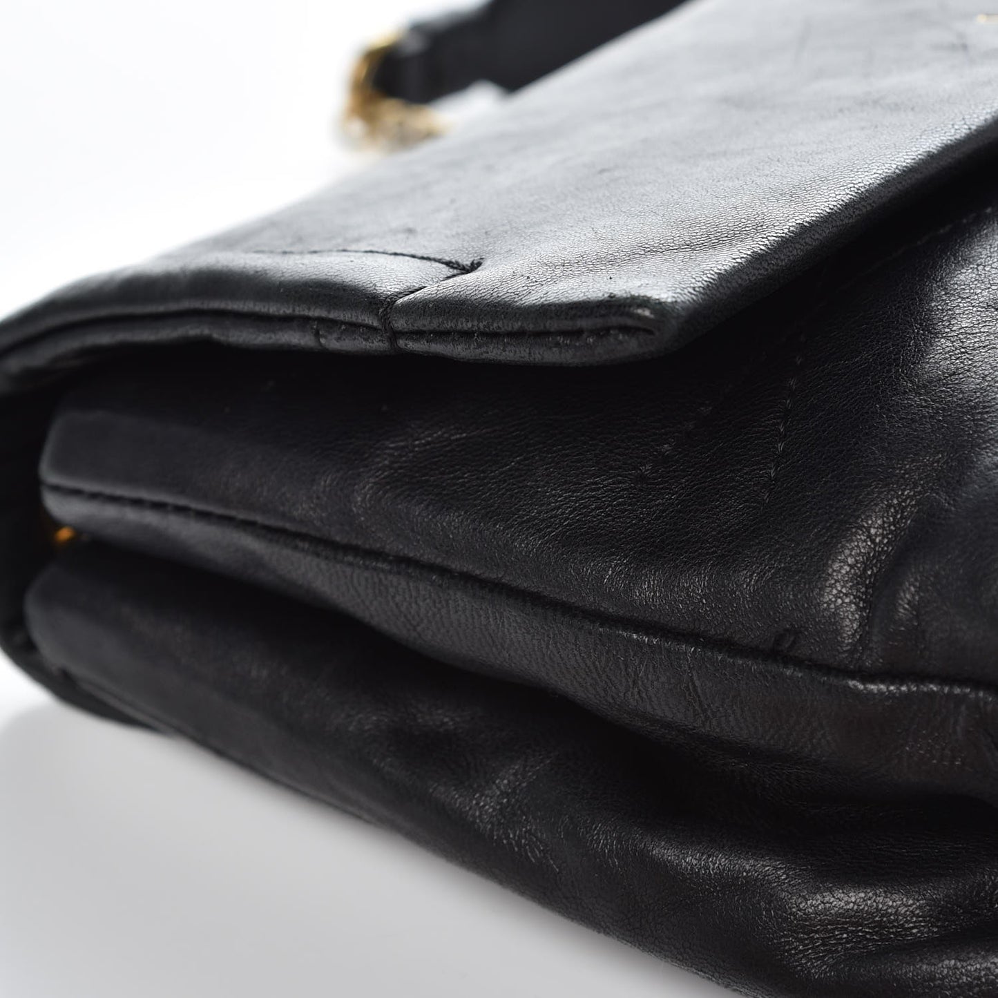 Lambskin Quilted Mini Sugar Flap Shoulder Bag Black