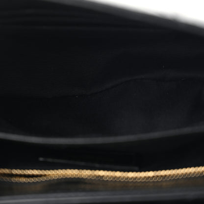Saint Laurent Calfskin Y Quilted Monogram Toy Loulou Crossbody Bag Black 5 of 12