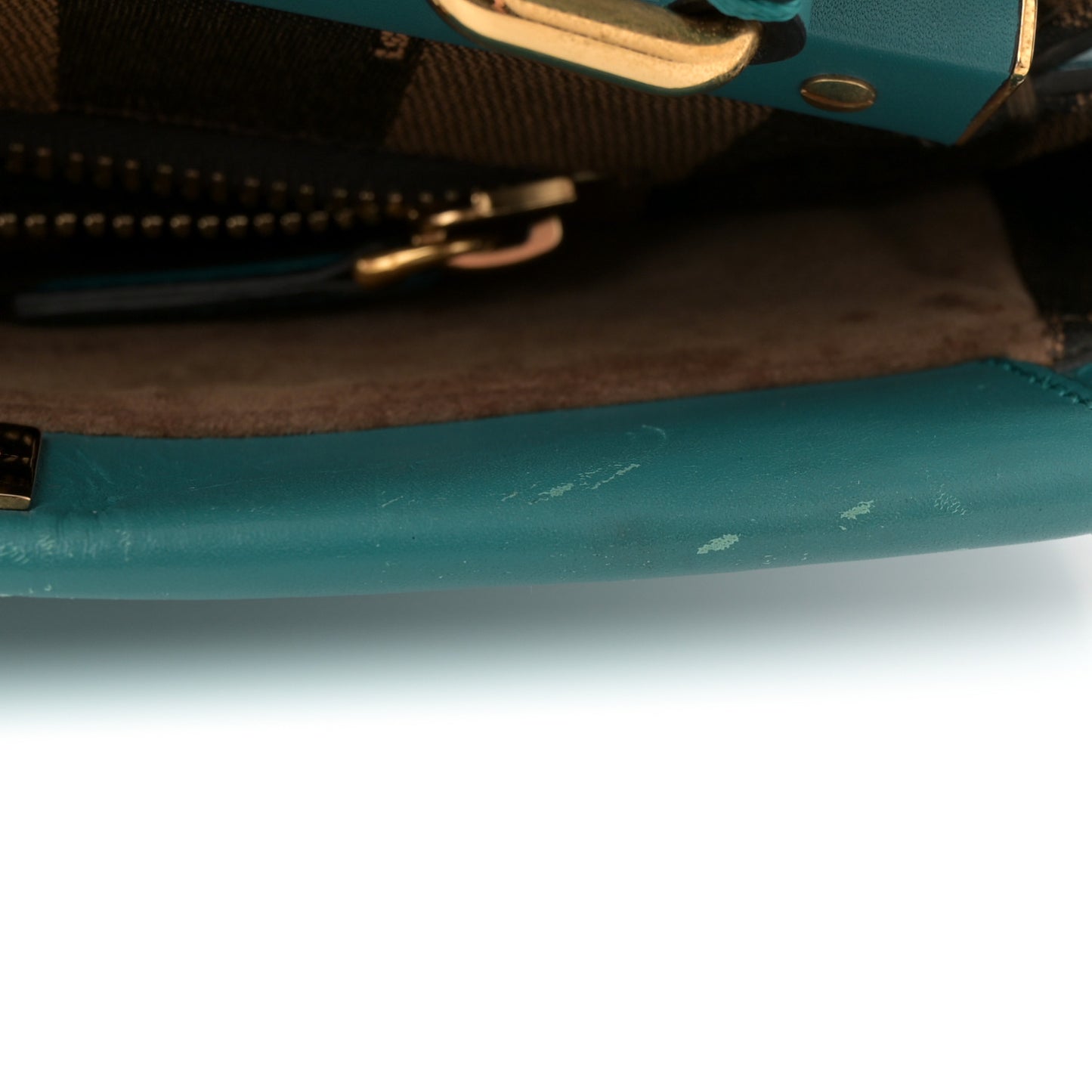 Vitello Morgan Fabric Jacquard Pequin Medium Peekaboo Iconic Satchel Lago Tobacco Black