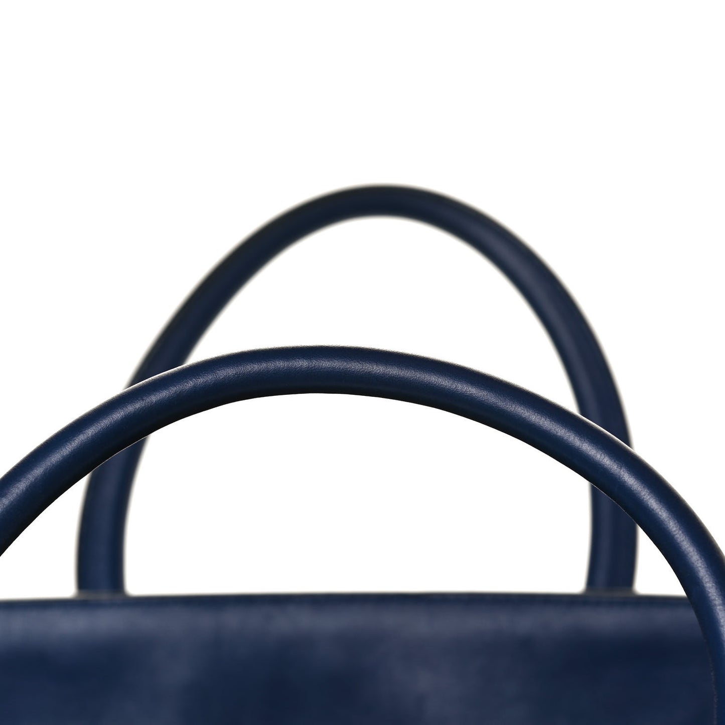 Smooth Calfskin Small Tie Knot Tote Dark Indigo
