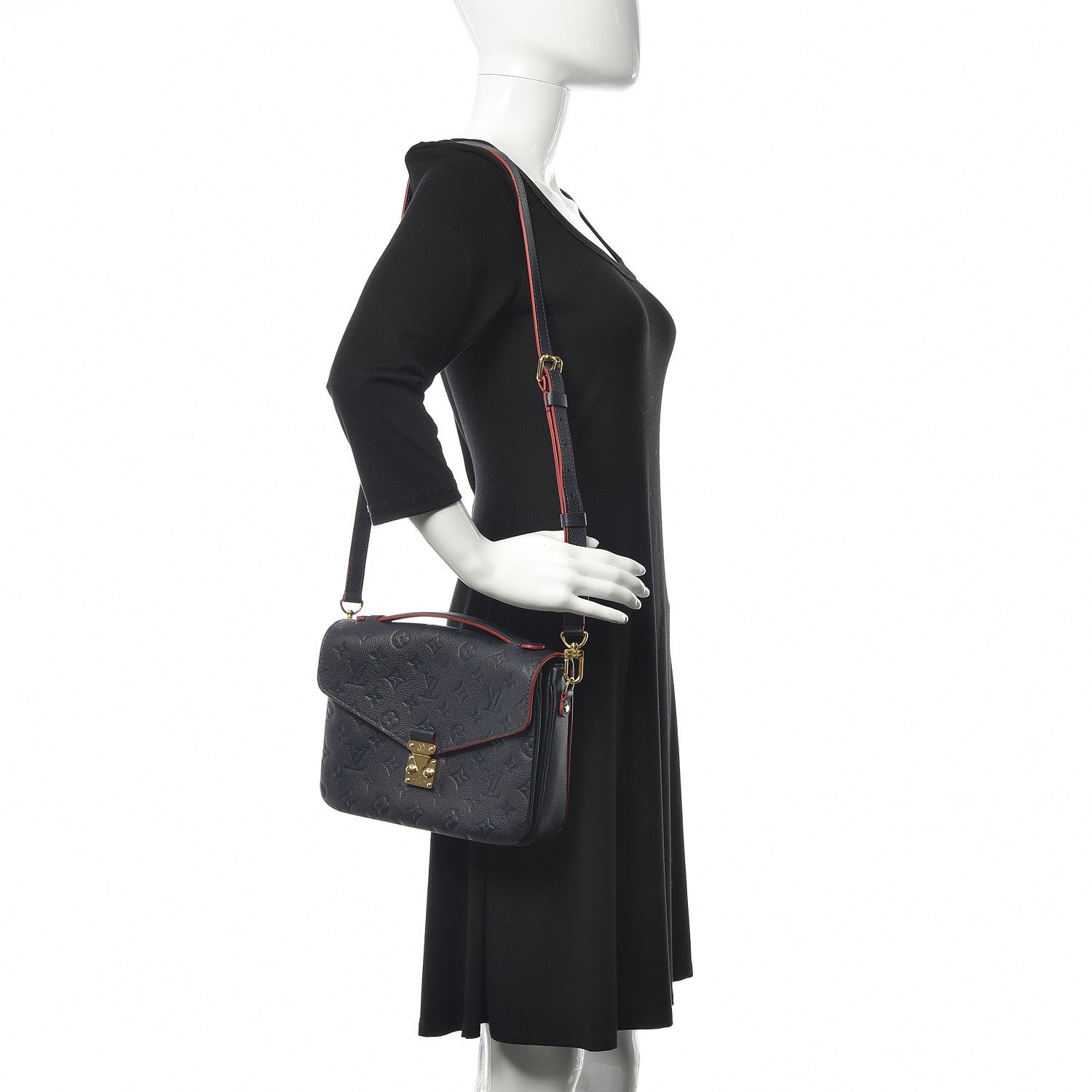 Louis Vuitton Empreinte Pochette Metis Marine Rouge 2 of 8