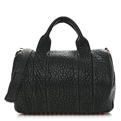 Alexander Wang Pebbled Lambskin Rocco Black Rose Gold Hardware 1 of 10