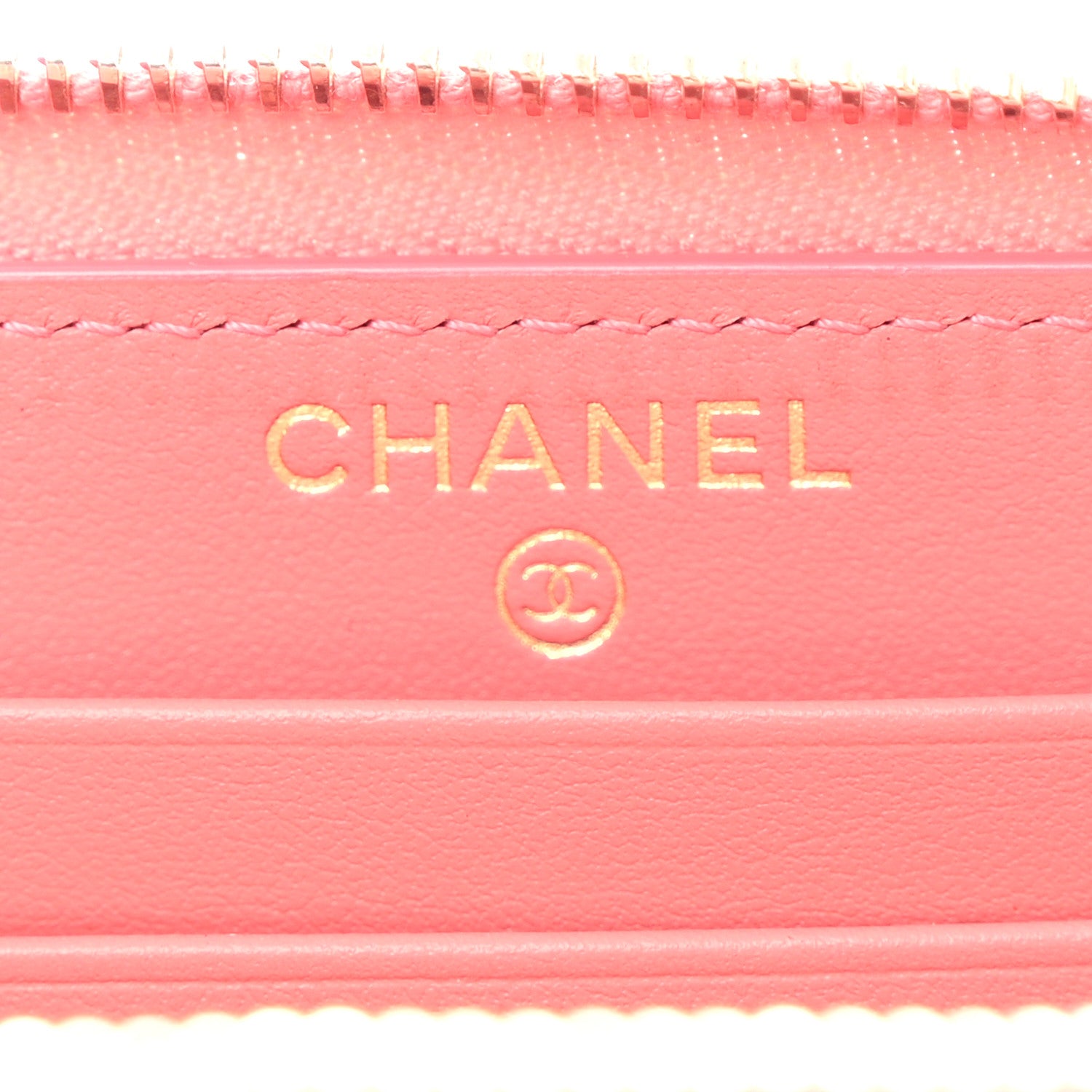 Chanel Caviar Quilted Medium Zip Around Wallet Dark Pink 6 of 11