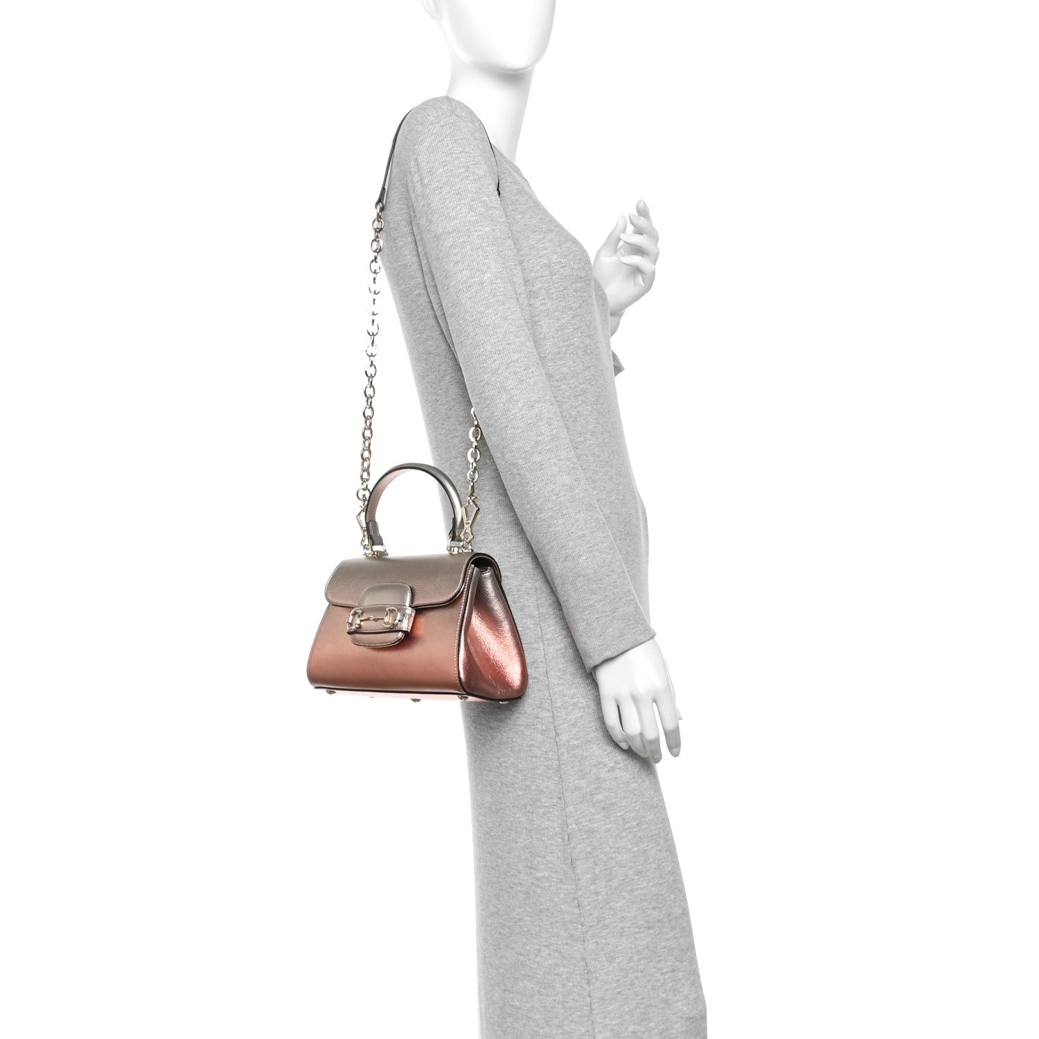 Gucci Metallic Mini Horsebit 1955 Top Handle Flap Bag Multicolor 2 of 10