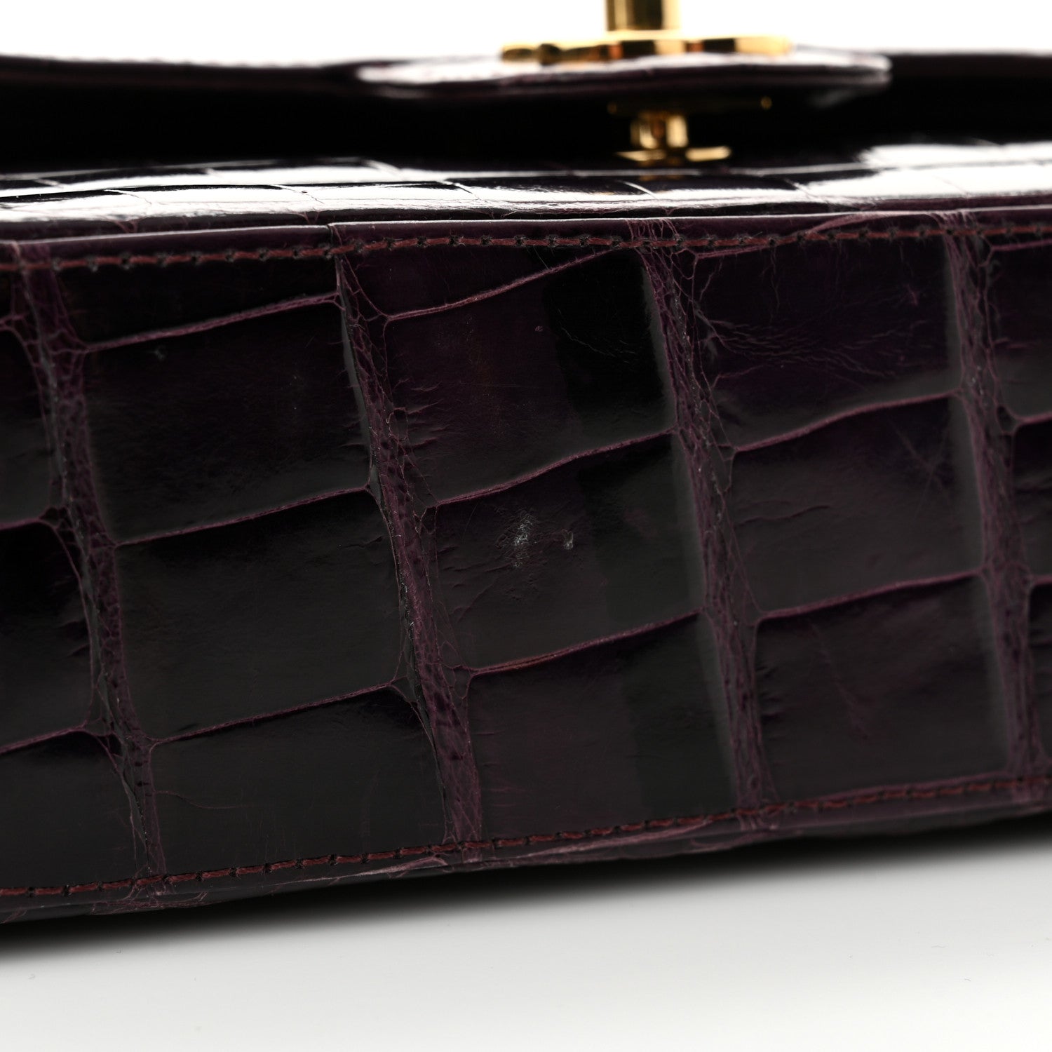 Chanel Alligator Medium Double Flap Purple 22 of 22