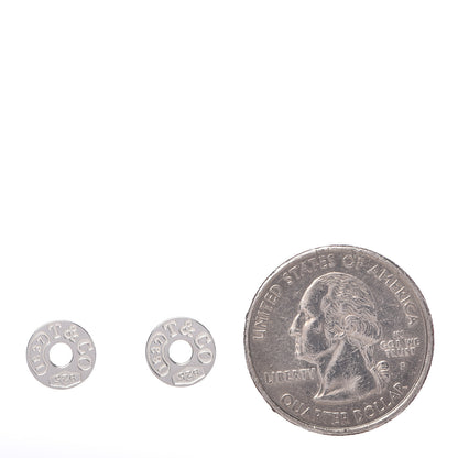 Tiffany Sterling Silver 1837 Circle Earrings 2 of 5