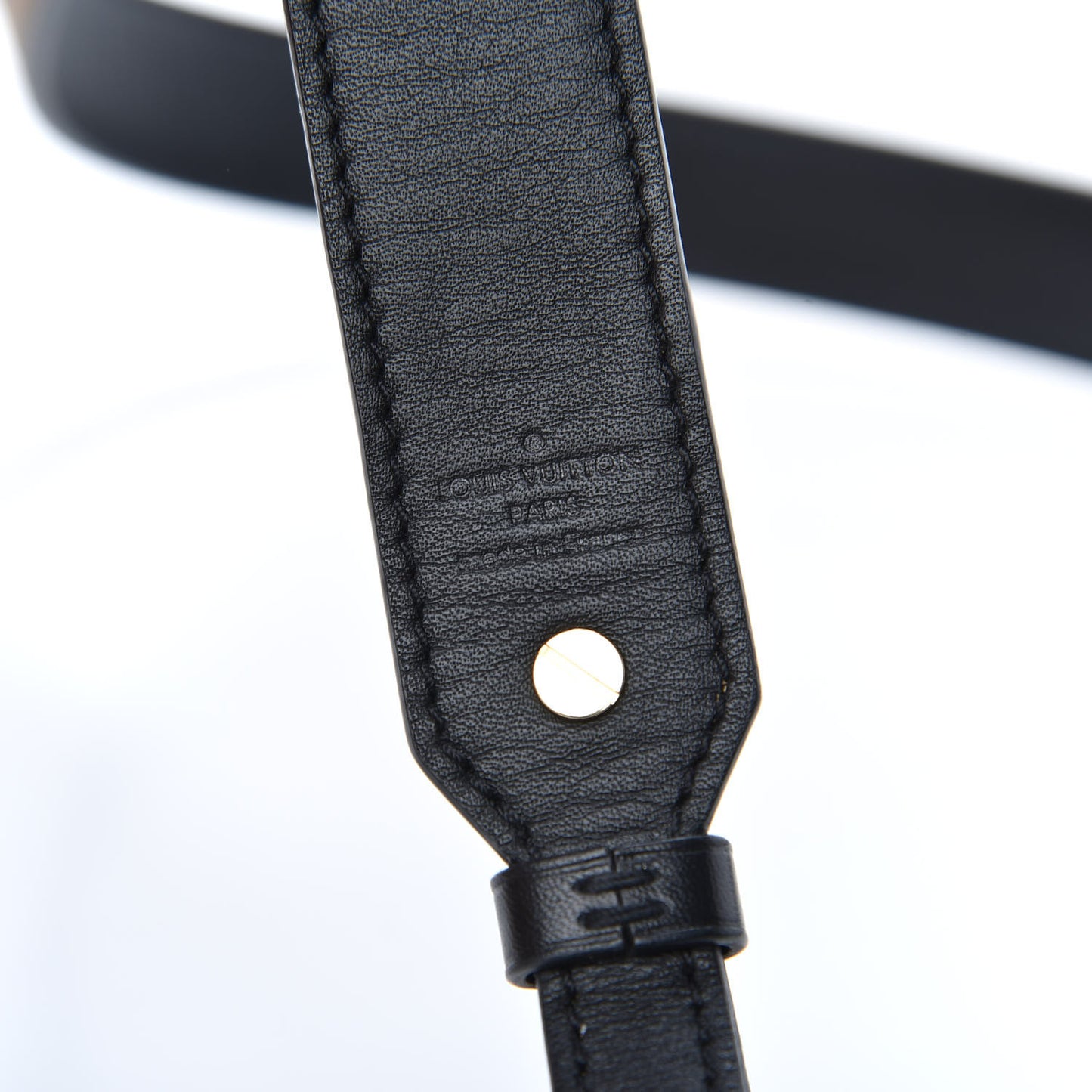 Reverse Monogram Bandouliere Shoulder Strap XL Black