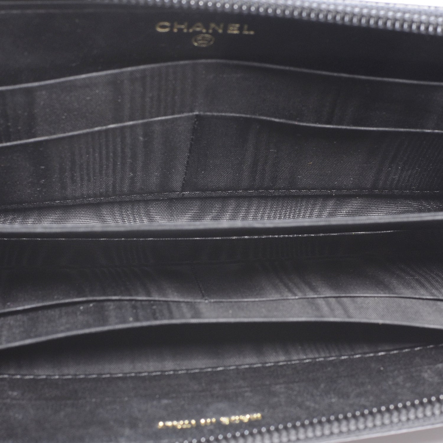Chanel Caviar Zip Around Wallet Black 5 of 7