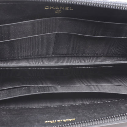 Chanel Caviar Zip Around Wallet Black 5 of 7
