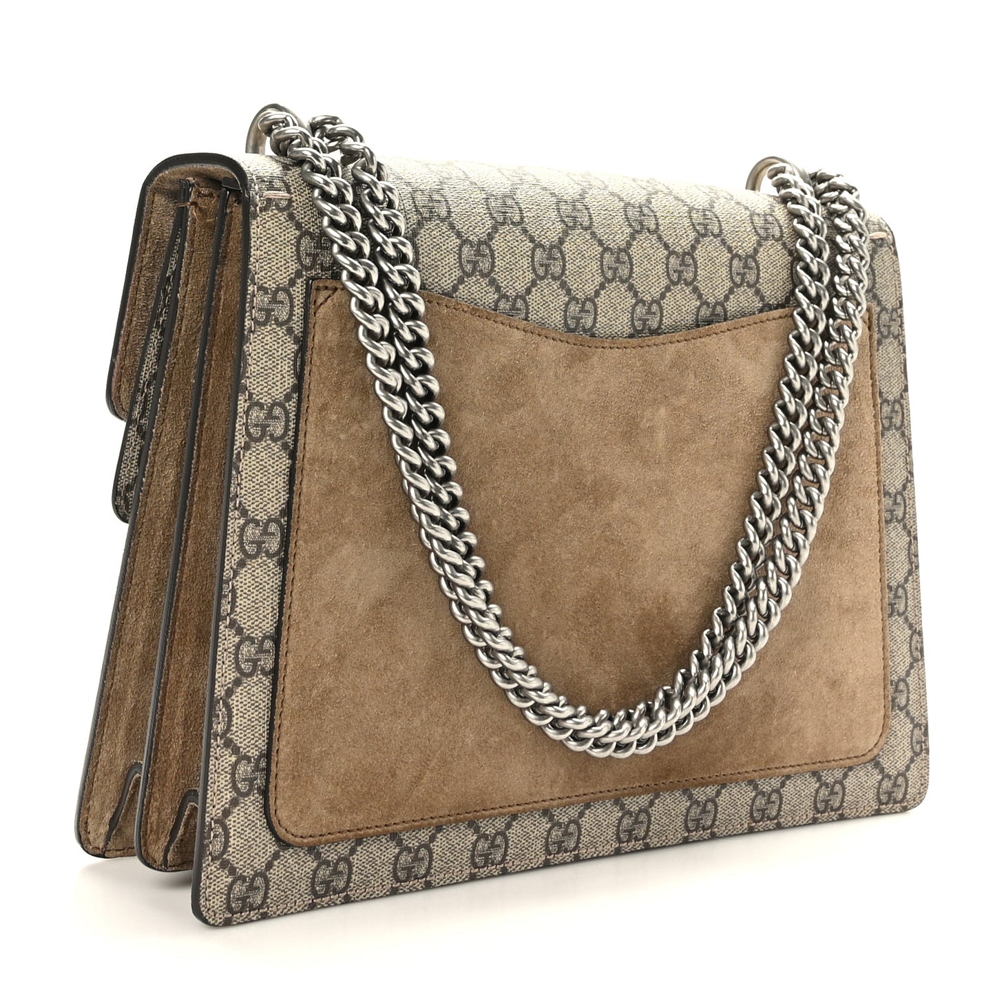 GG Supreme Monogram Medium Dionysus Shoulder Bag Taupe