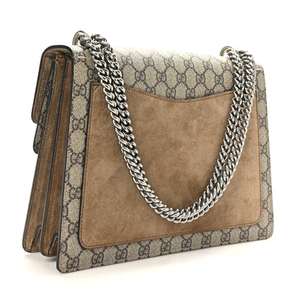Gucci GG Supreme Monogram Medium Dionysus Shoulder Bag Taupe 3 of 10