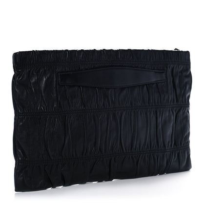 Prada Nappa Gaufre Clutch Nero Black 3 of 11