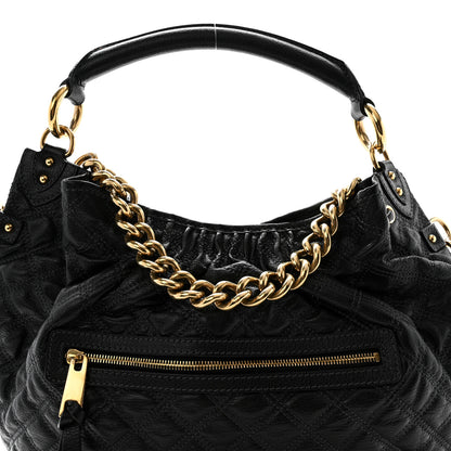 Marc Jacobs Calfskin Quilted Stam Hobo Black 6 of 9