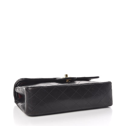 Chanel Lambskin Quilted Medium Double Flap Black 4 of 12