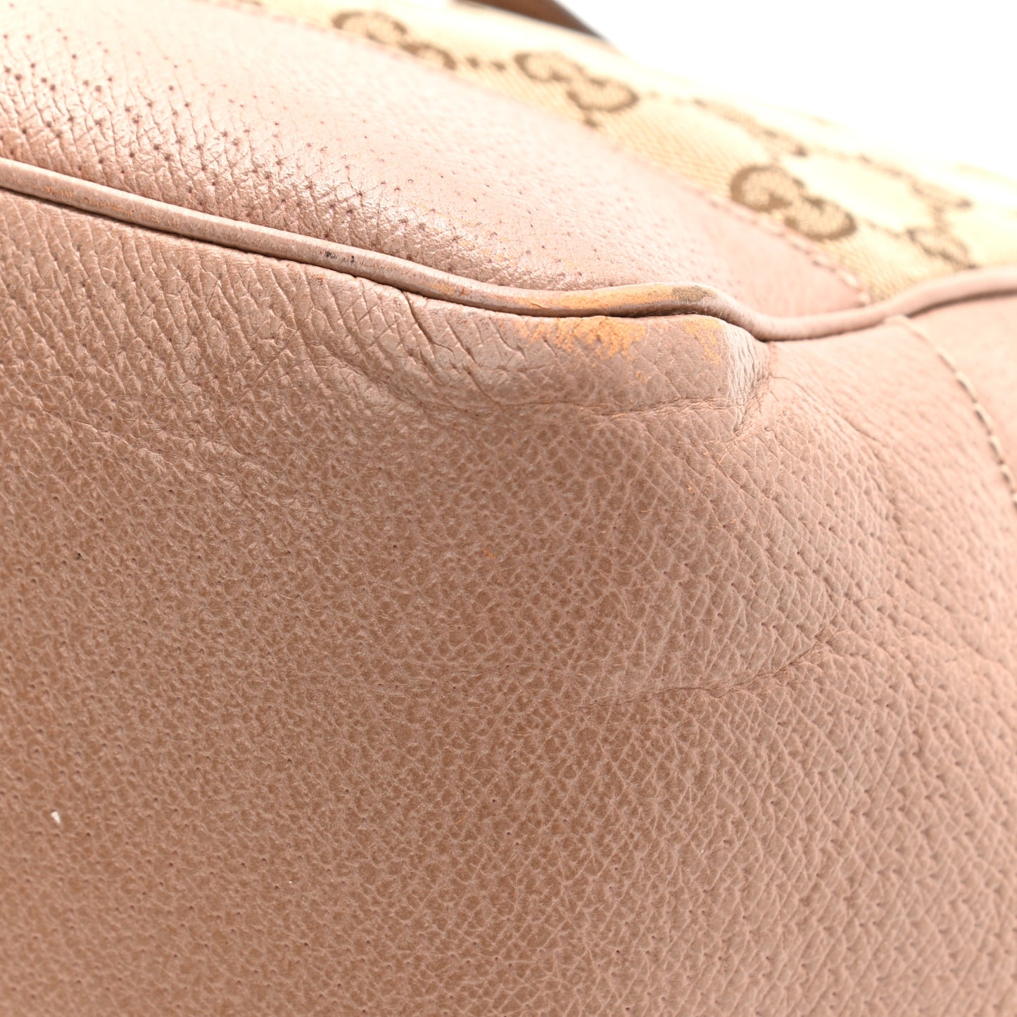 Monogram Medium Bree Zippered Tote Beige Dark Cipria