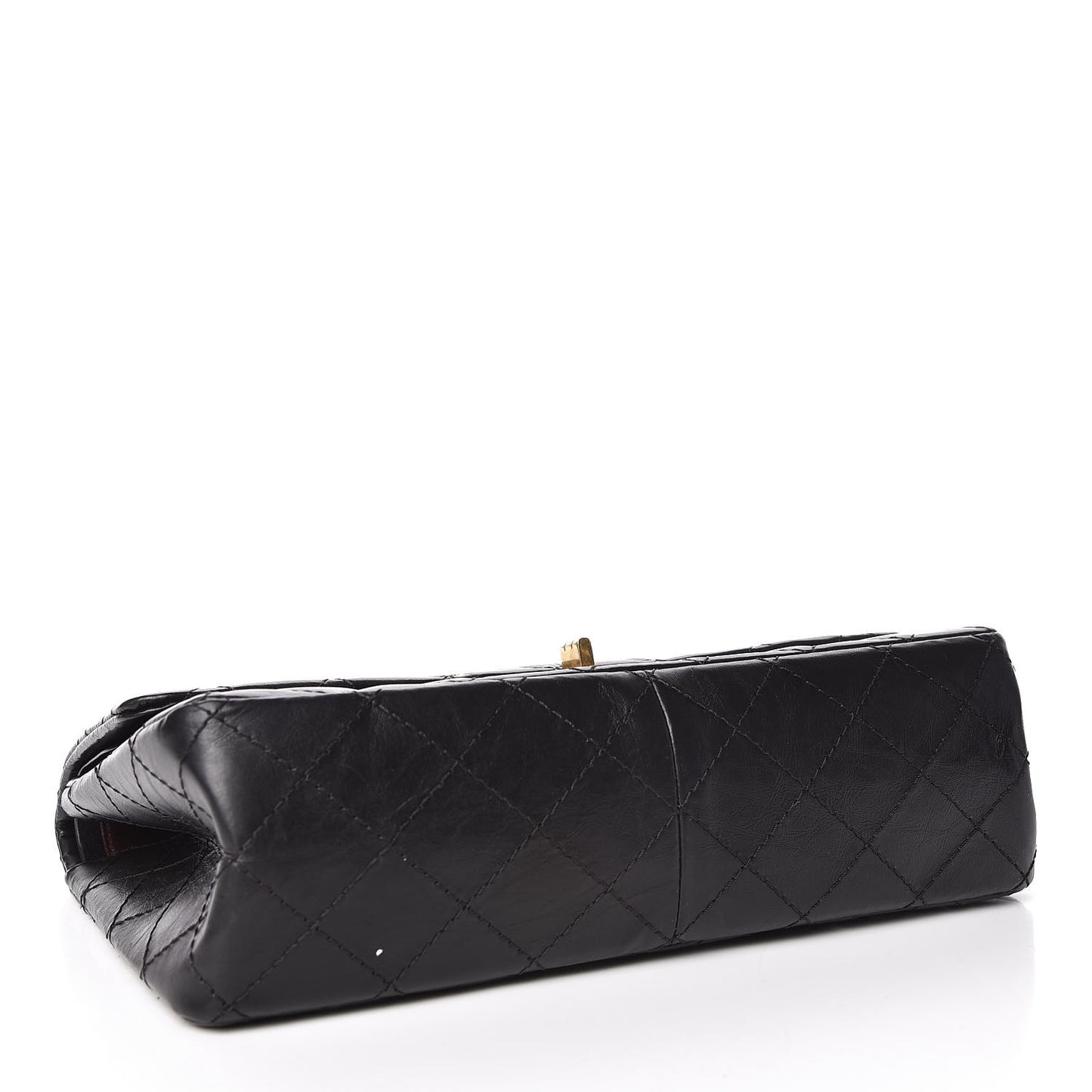 Aged Calfskin Quilted 2.55 Reissue 226 Flap Black