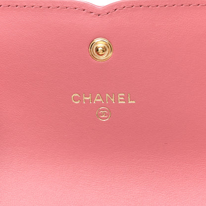 Chanel Caviar Quilted Medium Filigree Flap Wallet Pink 7 of 9