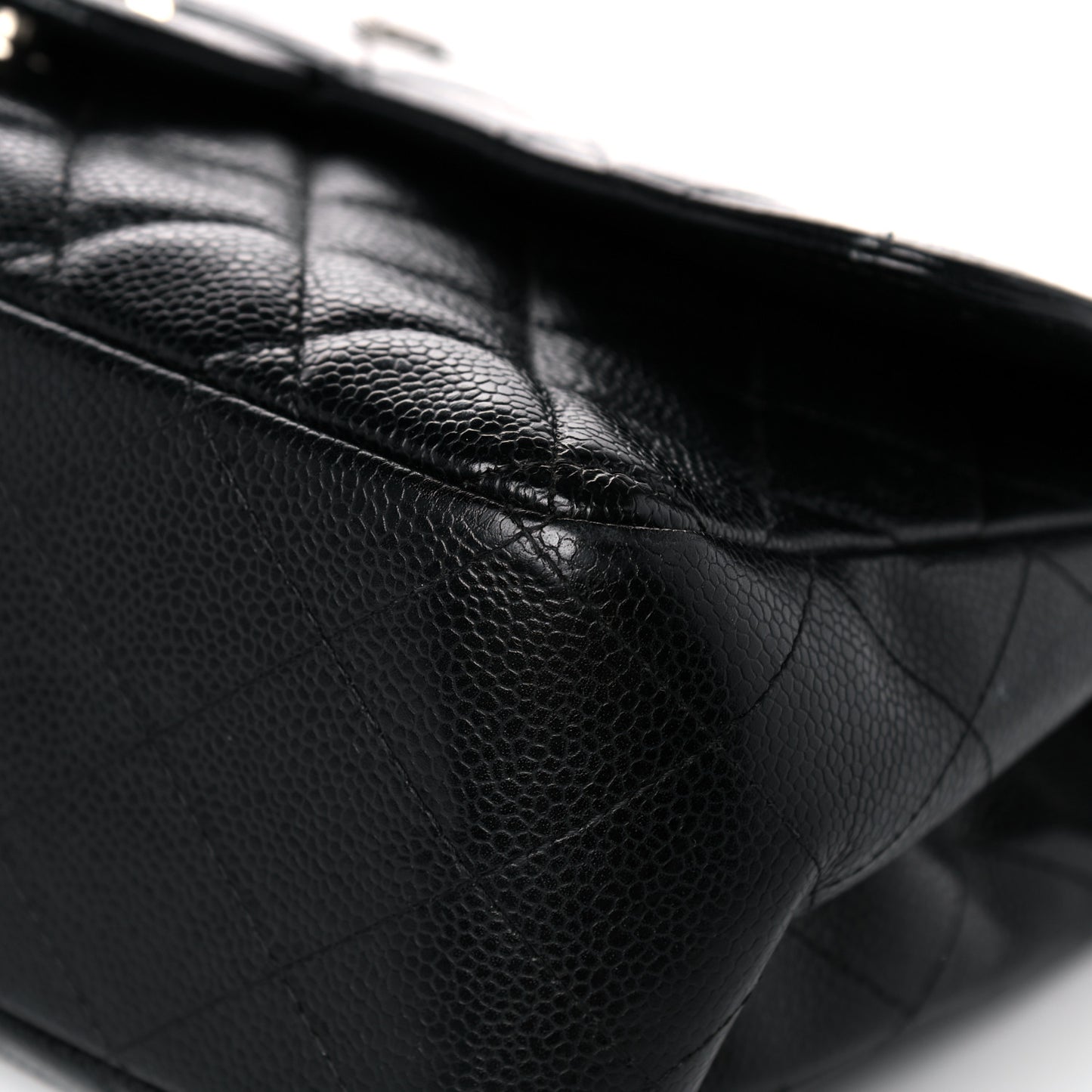 Caviar Quilted Jumbo Single Flap Black