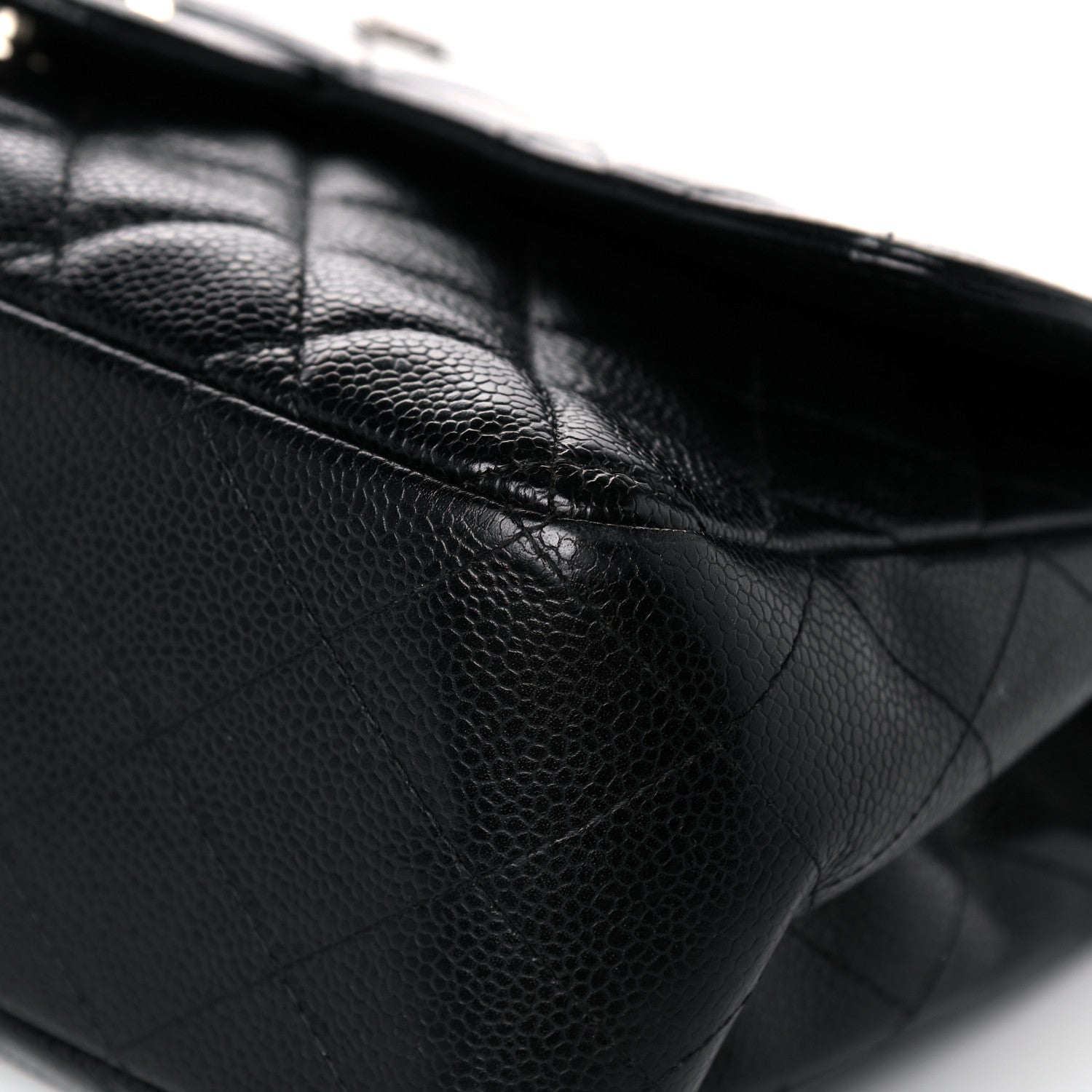 Chanel Caviar Quilted Jumbo Single Flap Black 9 of 19