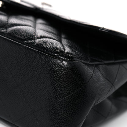 Chanel Caviar Quilted Jumbo Single Flap Black 9 of 19