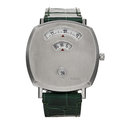 Gucci Stainless Steel Alligator 38mm Grip Quartz Watch Green 1 of 5