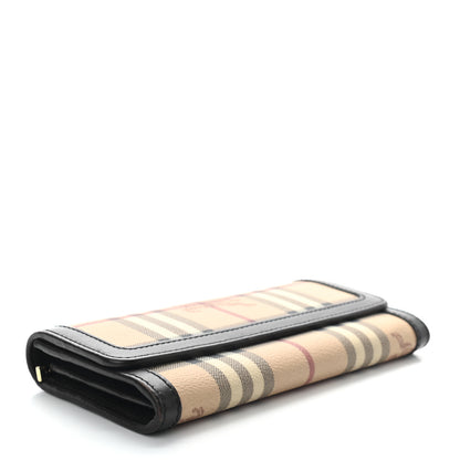 Burberry Haymarket Check Molly Continental Wallet Chocolate 4 of 8