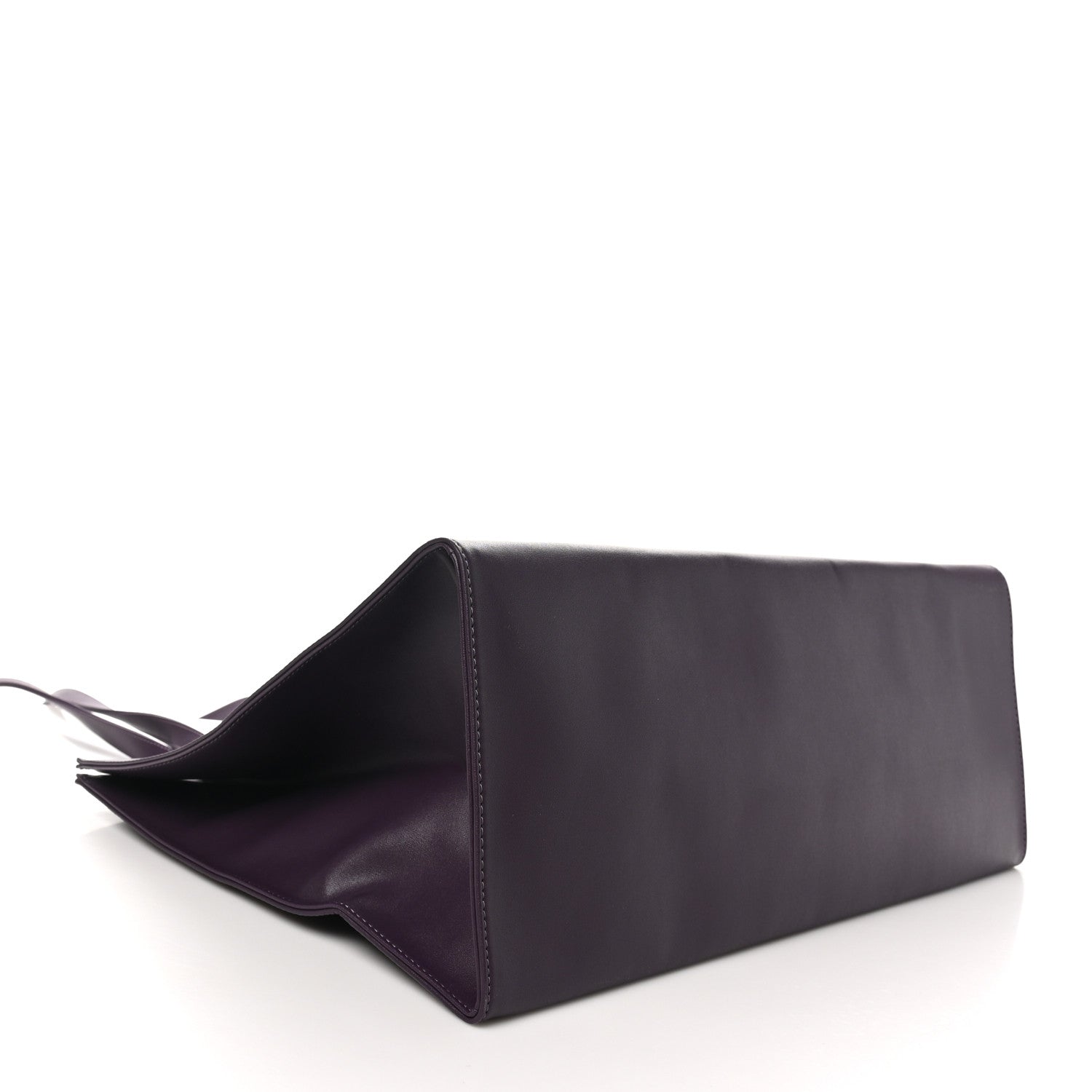Telfar Vegan Leather Large Shopping Bag Eggplant 4 of 9
