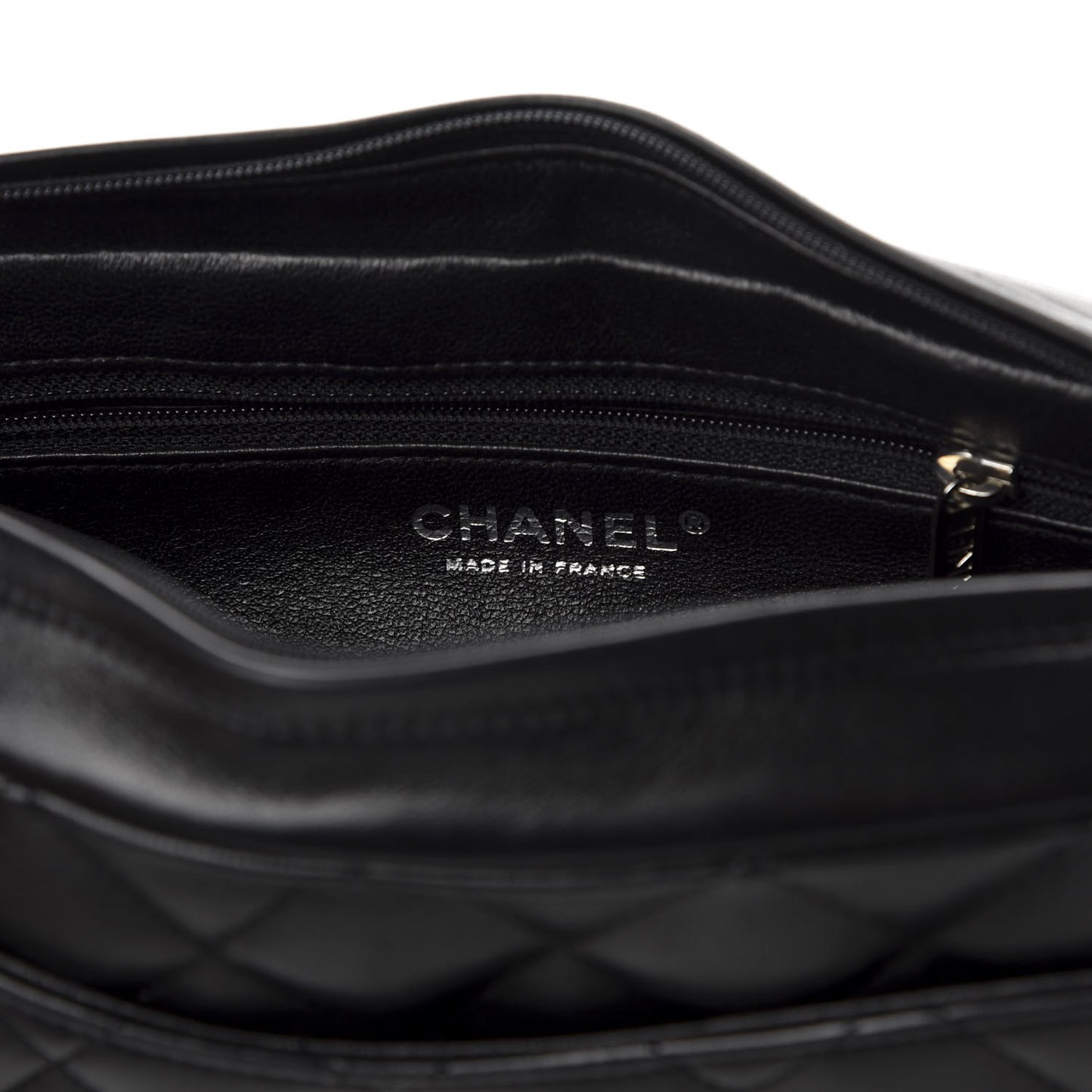 Lambskin Quilted Timeless Camera Case Black