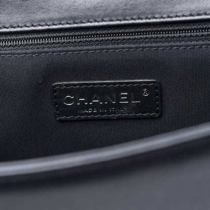 Chanel Lambskin Quilted Large Boy Flap Black 6 of 9