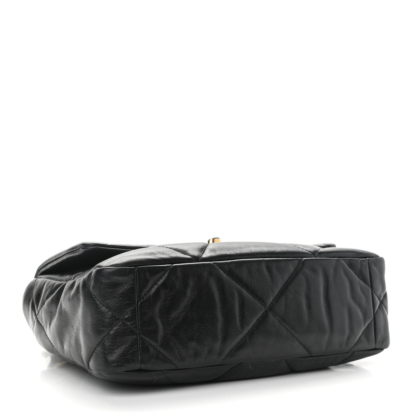 Goatskin Quilted Medium Chanel 19 Flap Black