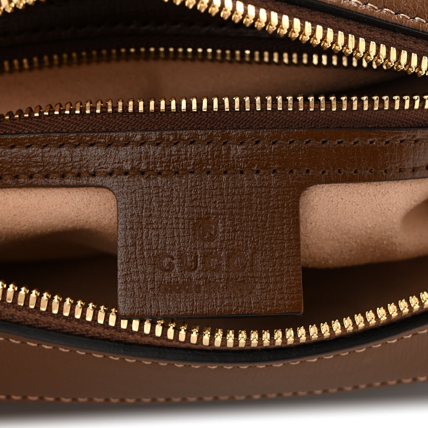 Gucci GG Supreme Monogram Small Horsebit 1955 Shoulder Bag Beige Brown Sugar 6 of 10