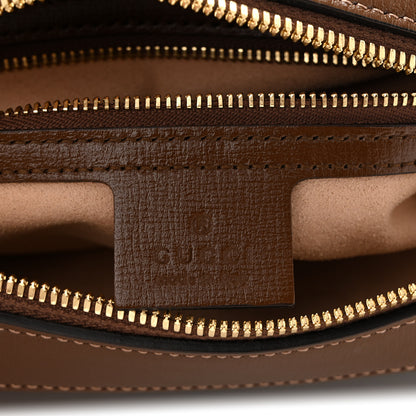 Gucci GG Supreme Monogram Small Horsebit 1955 Shoulder Bag Beige Brown Sugar 6 of 10