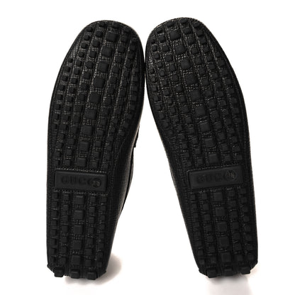 Gucci Calfskin Mens Horsebit Alcapulco Moccasins 11.5 Black 5 of 9