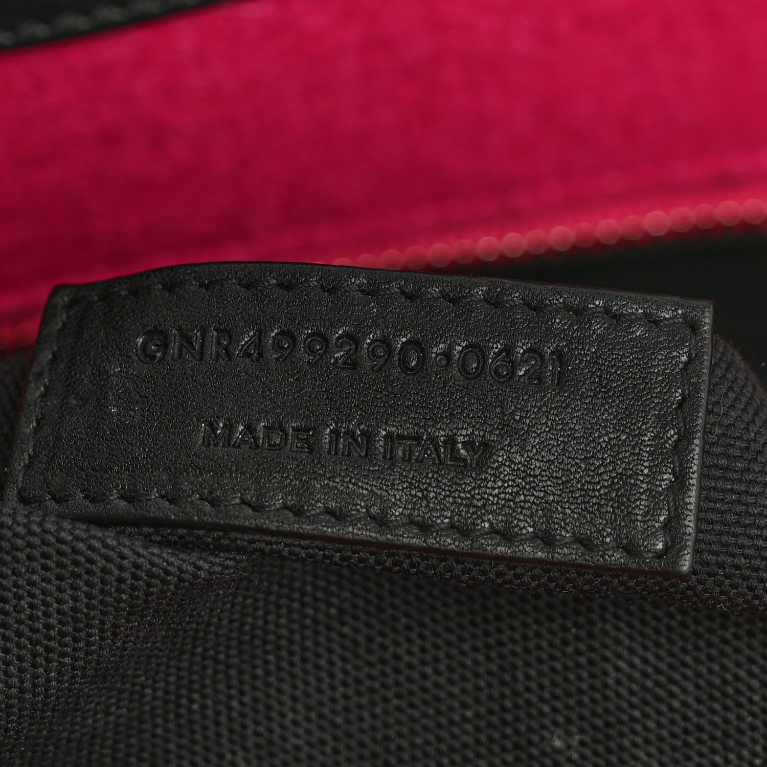 Saint Laurent Wool Rive Gauche Tote Fuchsia 7 of 14